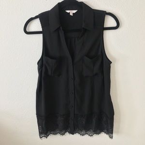 Candies Sleeveless Lace Blouse